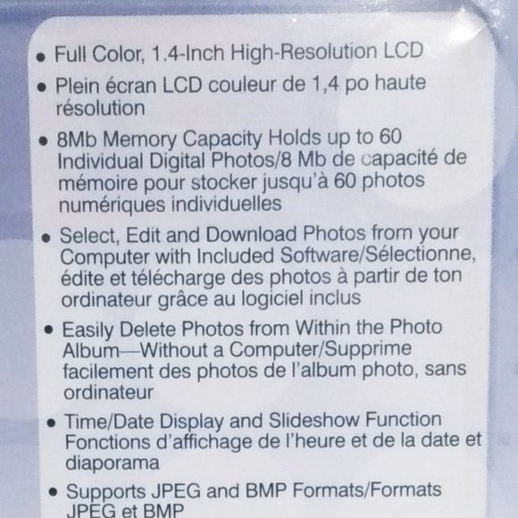 Shift3 Digital Photo Album with Keychain Digital Keychain-Blue-60 Pic. Capacity - Picture 8 of 9